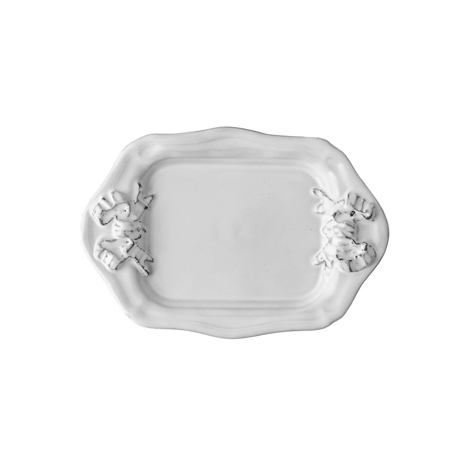 Marie-Antoinette Ribbon Rectangular Platter 18x12cm