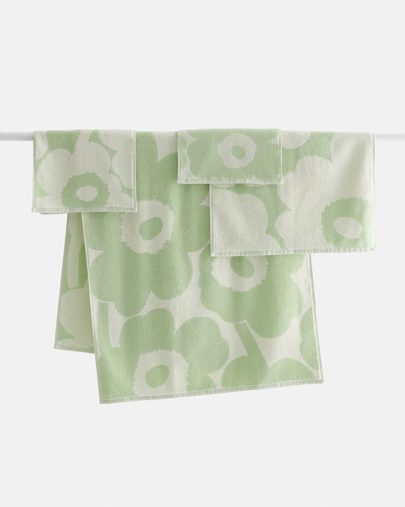 Unikko Mini Towel 30x30cm (Off White, Sage)