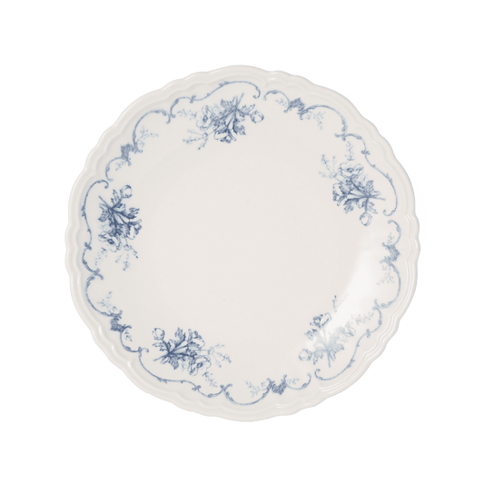 A pack shot of Studio M' Moment Plate 24cm in a beautiful blue glaze, featuring a timeless, minimalist silhouette with a gently raised rim, perfect for main courses.
