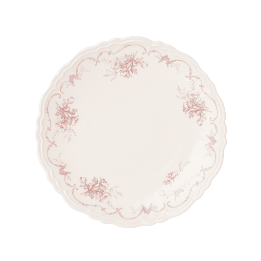 A pack shot of Studio M' Moment Plate 24cm in a soft pink glaze.