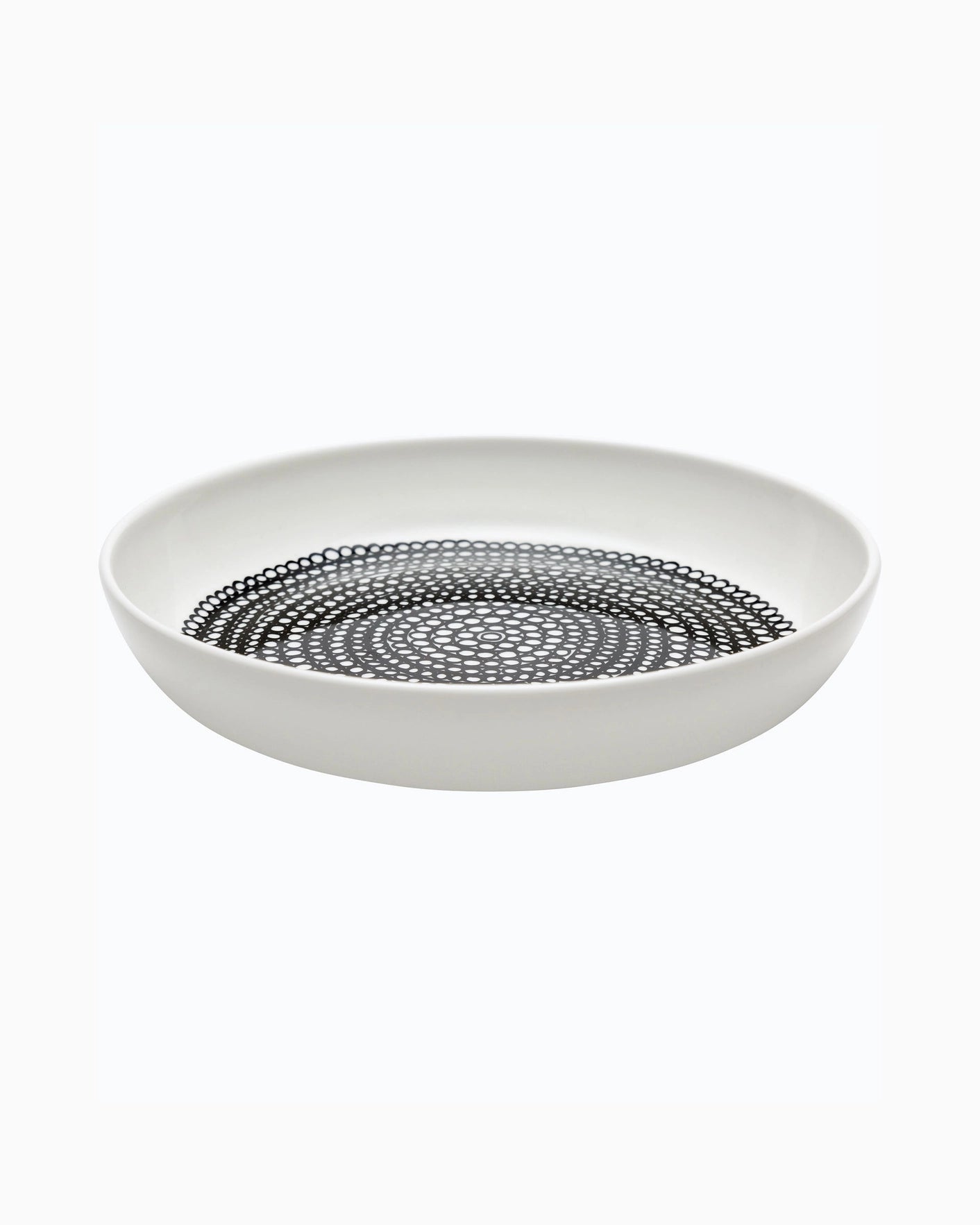 Oiva / Räsymatto Plate 20.5cm (White, Black)