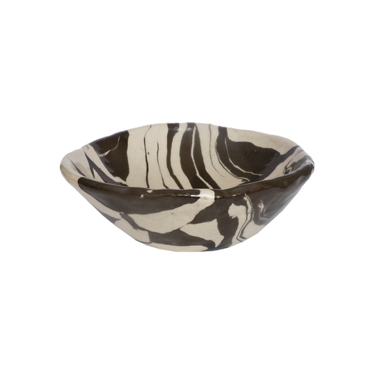 Bowl Marble Black S