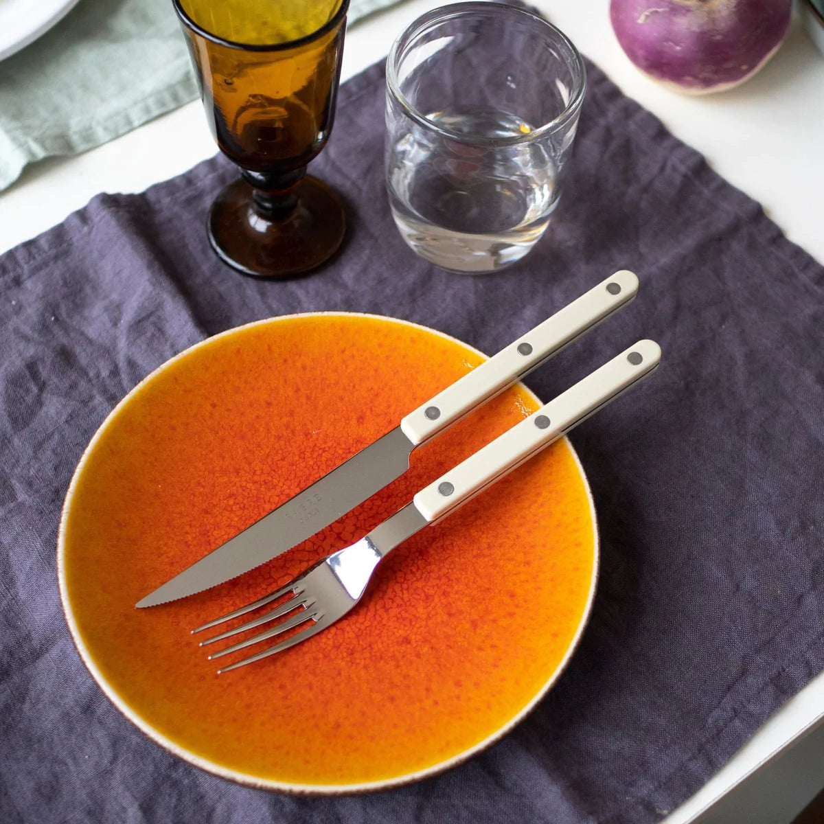 Bistrot Shiny Solid Cutlery - Ivory