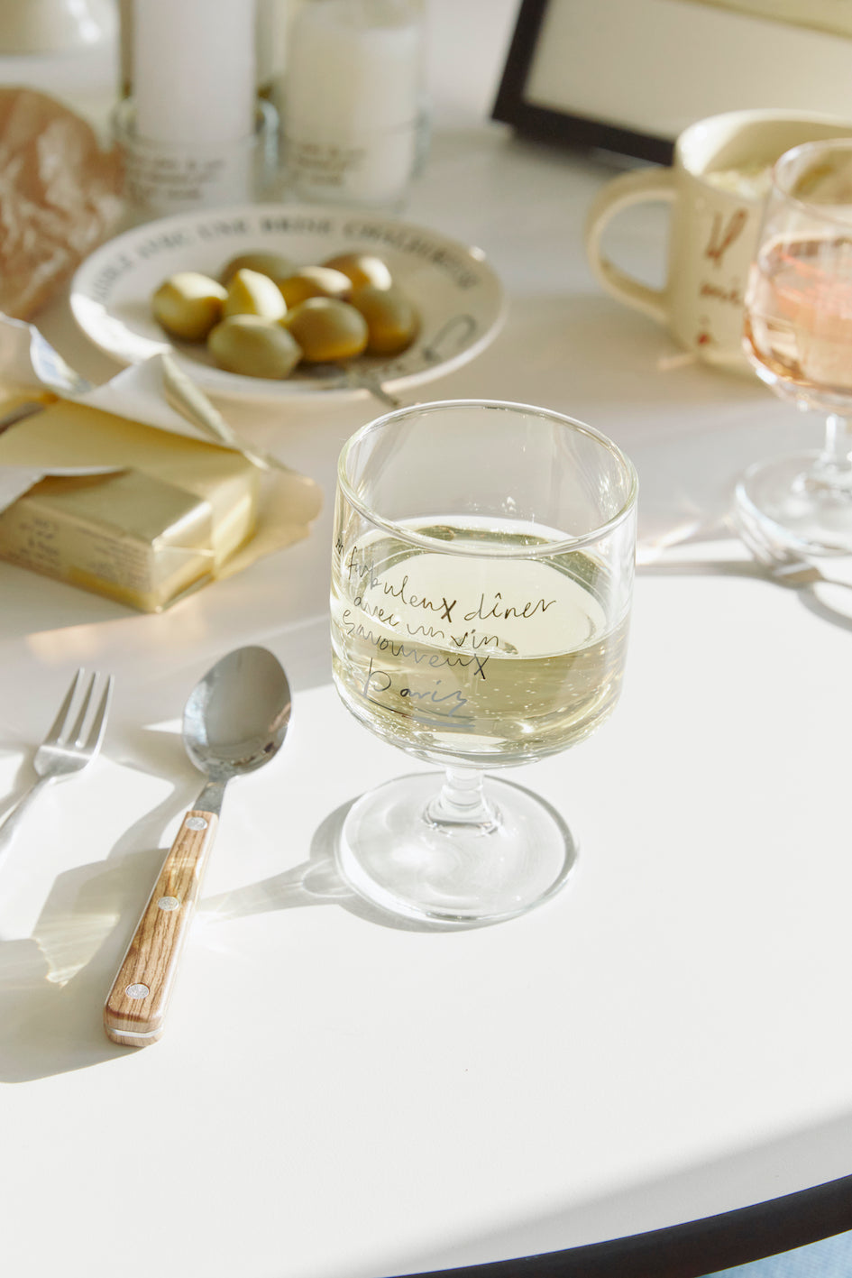 Fabulous Dinner Wine Glass Black