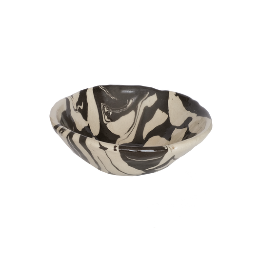 Bowl Marble Black S