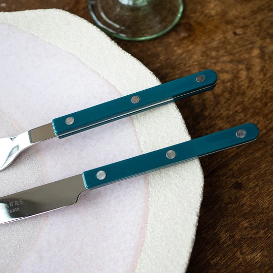 Bistrot Shiny Solid Cutlery - Aquamarine