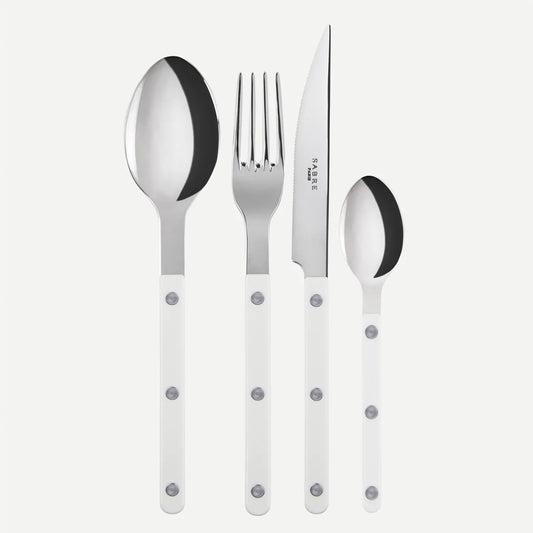 Bistrot Shiny Solid Cutlery - White