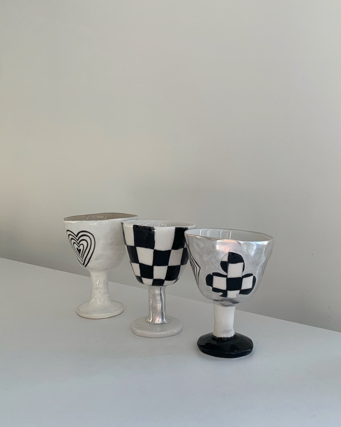 Black Checkerboard Bowl Silver