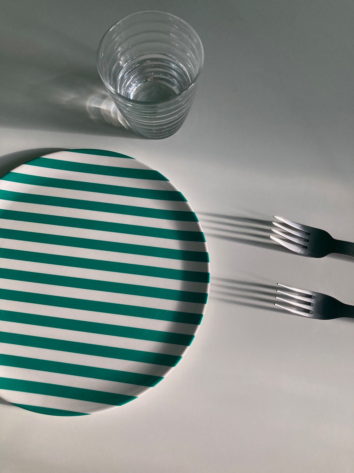 Green Stripe Dinner Plate 25cm