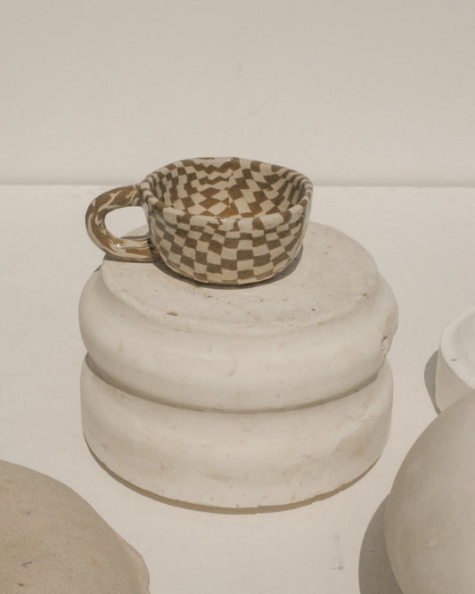 Latte Mug Check Choco 260ml