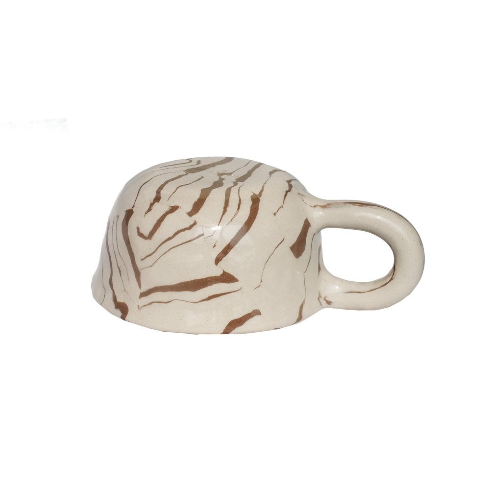 Latte Mug Stripe Choco 260ml