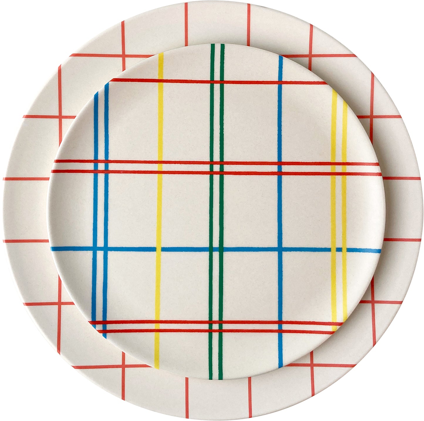 Plaid Side Plate 20cm