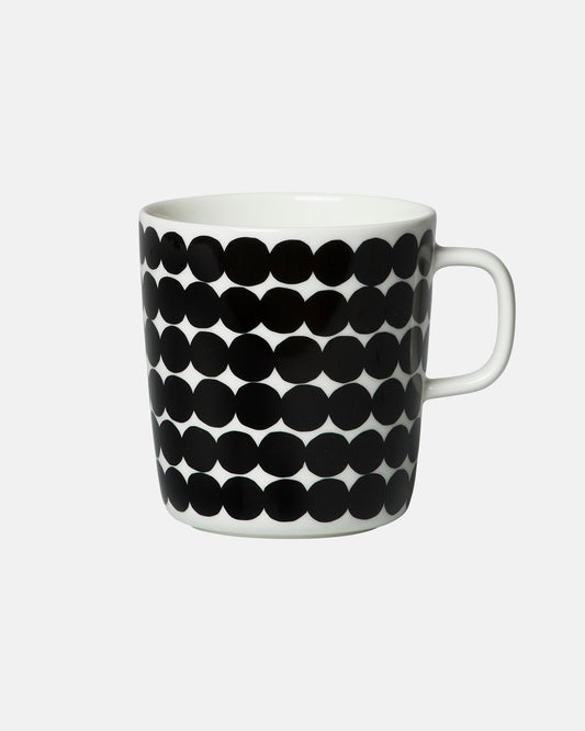 Oiva / Räsymatto Mug 400ml (White, Black)