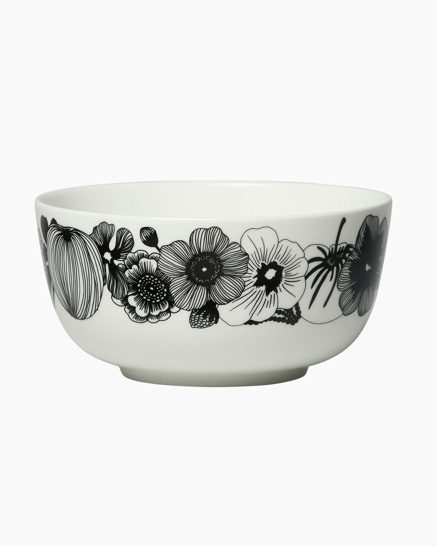 Oiva / Siirtolapuutarha Bowl 900ml (White, Black)