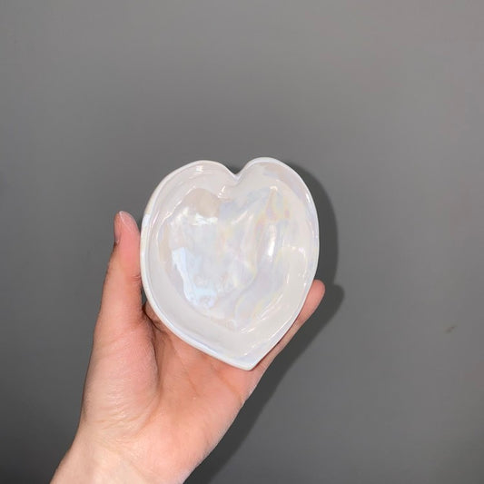 Small Heart Dish Pearl