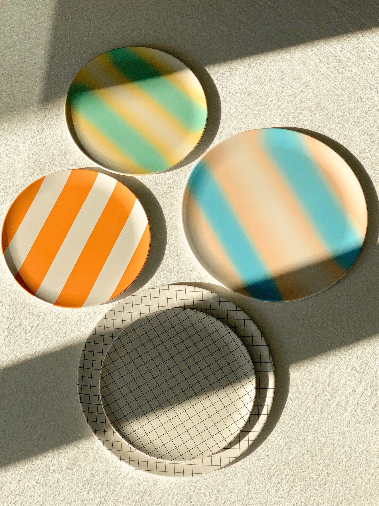 Soft Stripe Green Side Plate 20cm