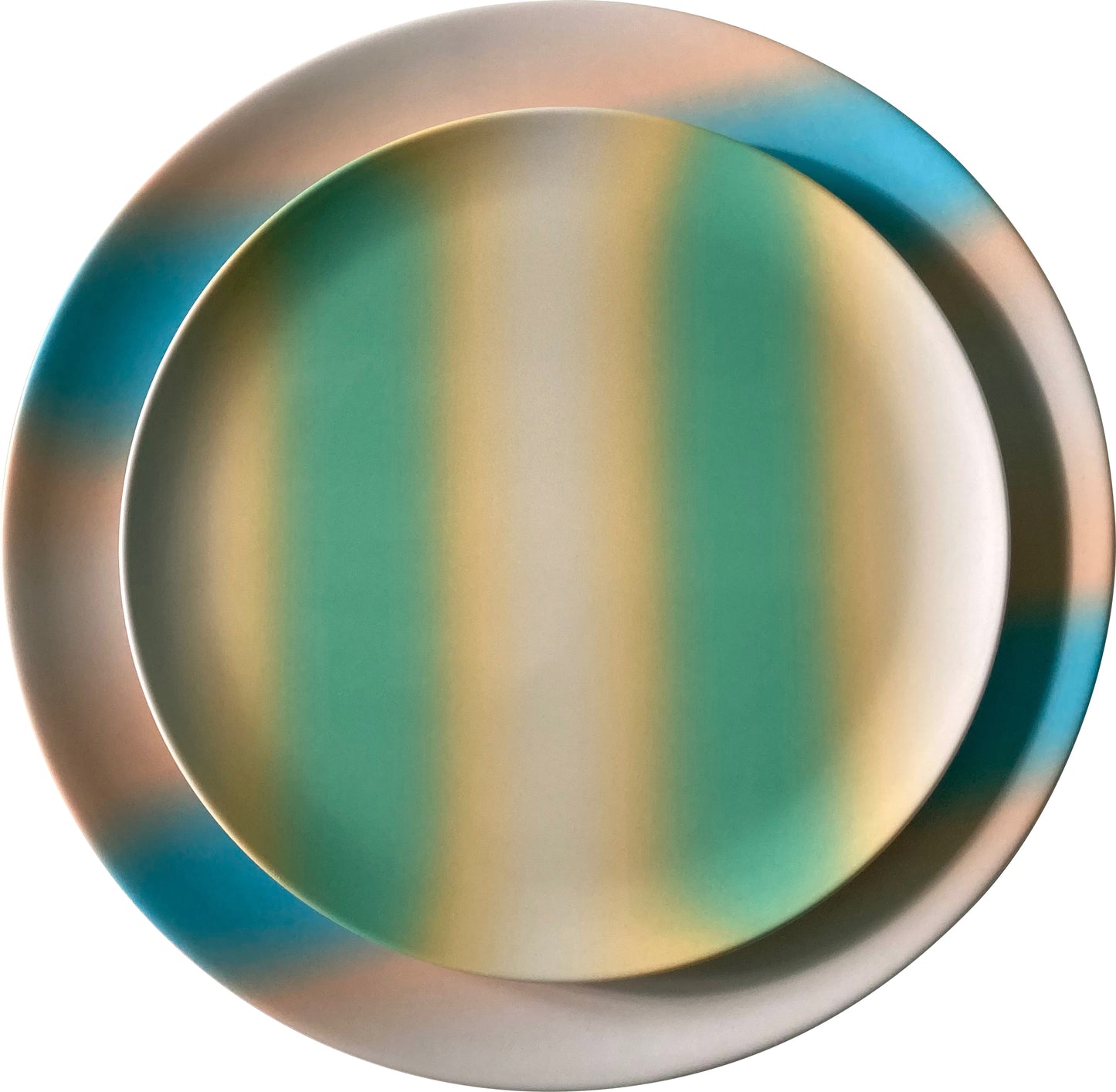 Soft Stripe Green Side Plate 20cm