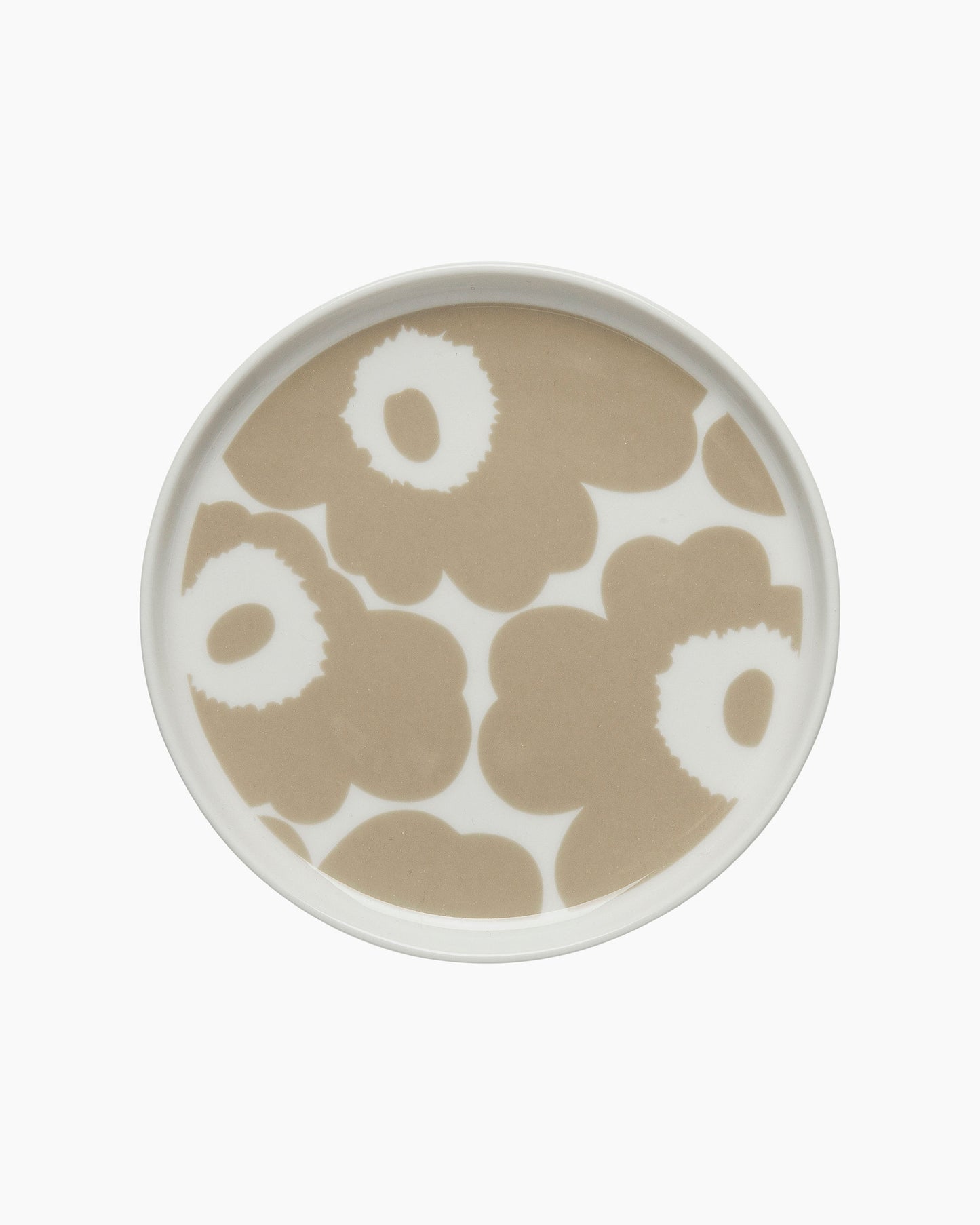 Oiva / Unikko Plate 13.5cm (White, Beige)