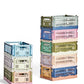 A pack shot of the HAY colour crate collection available in multiple colours and sizes. 