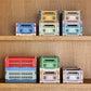 A shot of the collection of HAY crates, in multiple colours and sizes. 