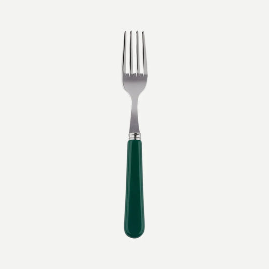 Pack shot of Sabre Paris Pop Unis cake fork in Green