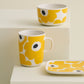 Oiva / Unikko Bowl 250ml (White, Yellow, Dark blue)