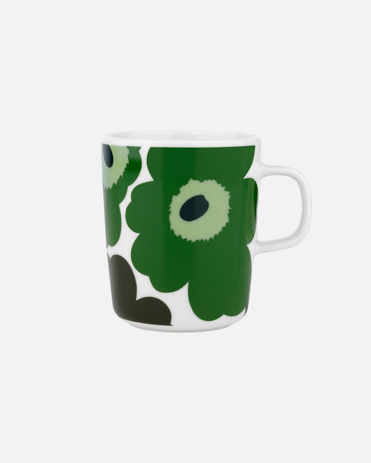 Oiva / Unikko Mug 250ml (White, Green, Dark Green)