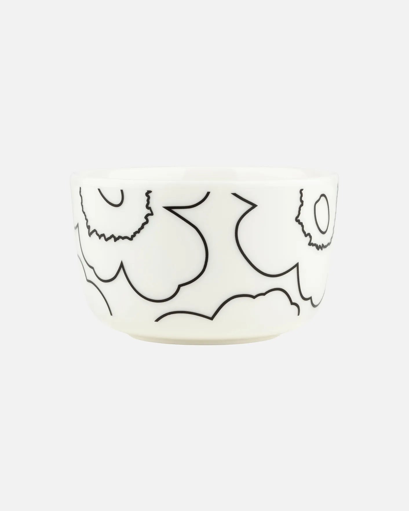 Oiva / Piirto Unikko Bowl 250ml (White, Black)