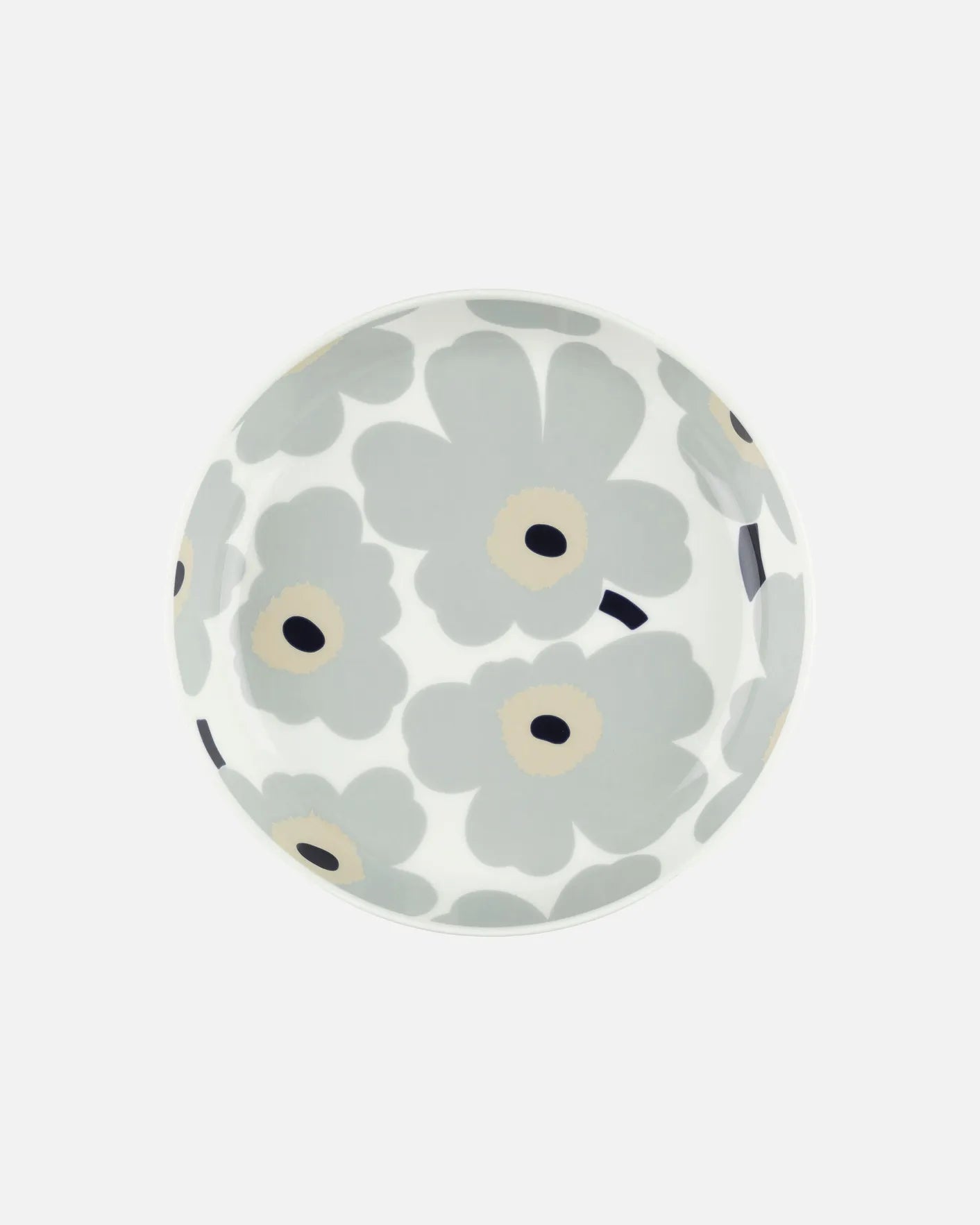 Oiva / Unikko Plate 20.5cm (White, Light Grey, Sand, Dark Blue)