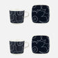 Piirto Unikko Coffee Cup & Plate Set (White, Dark Blue)