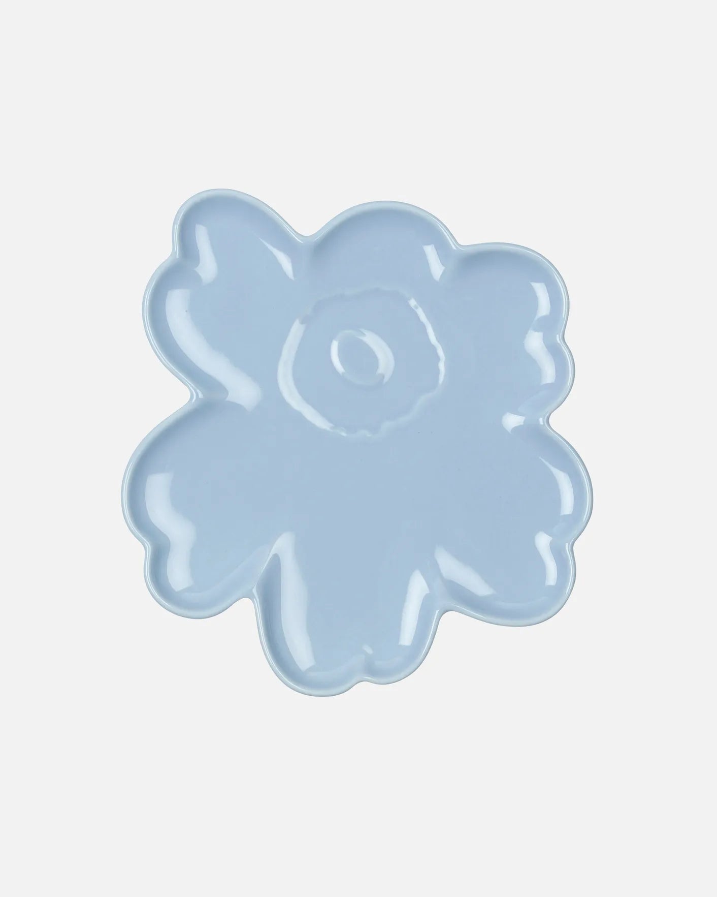 Unikko Shape Plate 20cm (Light Blue)