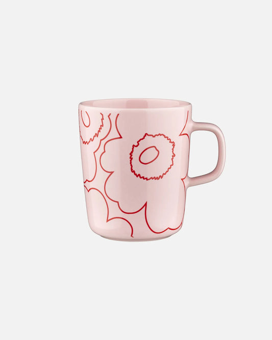 Oiva / Piirto Unikko Mug 250ml (Pink, Red)