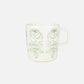 Marimekko Oiva / Vihkiruusu Mug 400ml in White, Sage