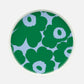 Oiva / Unikko Plate 20cm (White, Green, Light Blue)