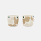 Marimekko Oiva Unikko 200ml cups without handle set of 2 in beige light sand and green