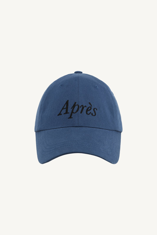 HÔTEL827 Sun Kissed Blue bio-washed cotton baseball cap with embroidered typography