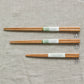 Studio M' Tous Les Jours Chestnut Chopsticks 23cm comparing to small and medium sizes.  