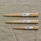 Studio M' Gros Maple Chopsticks 22.5cm comparing to small and medium sizes. 