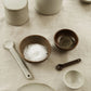 Flow Jar with Spoon (Off-White Speckle)