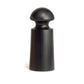 David Mellor small black lacquered beechwood salt and pepper mill on white background
