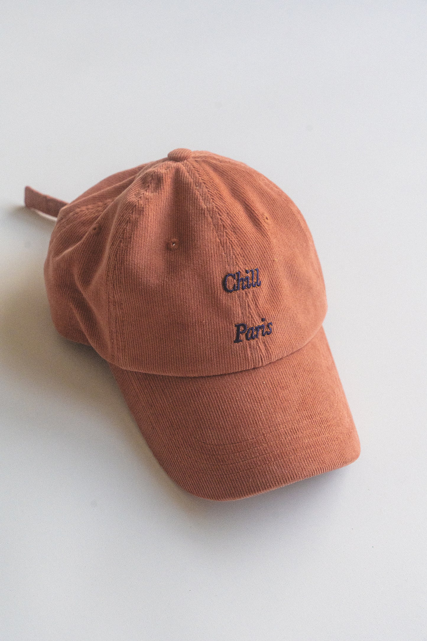 Easy-Peasy Corduroy Baseball Cap (Terracotta)