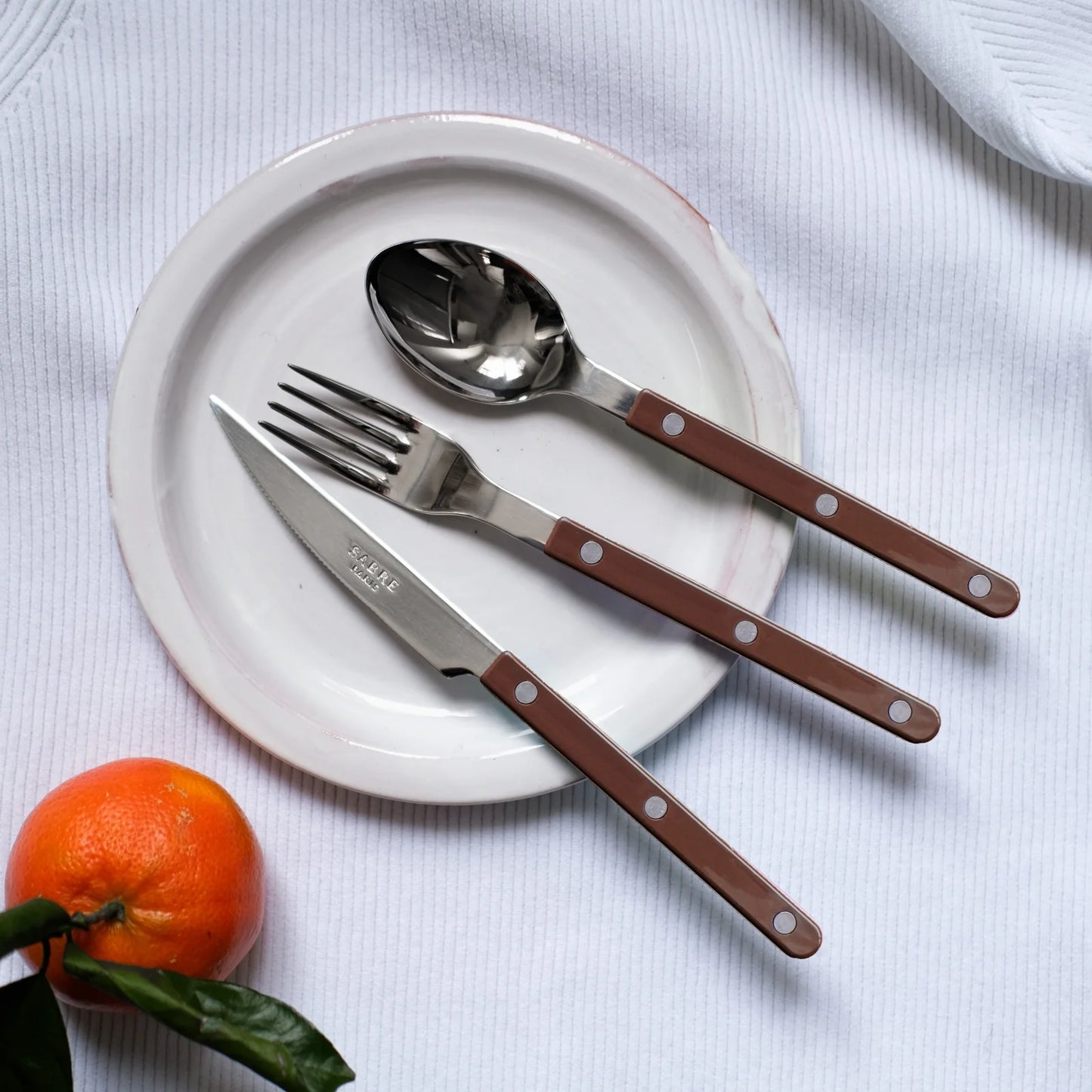 Bistrot Shiny Solid Cutlery - Chocolat