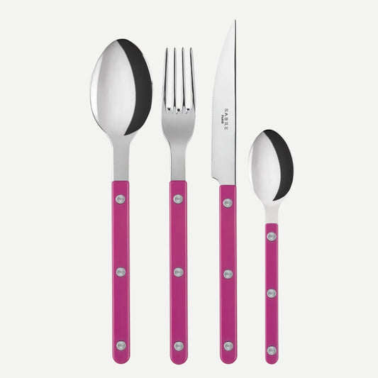 Bistrot Shiny Solid Cutlery - Raspberry