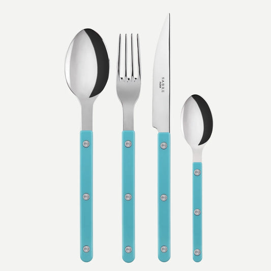 Sabre Paris Bistrot Shiny Solid Cutlery - Turquoise