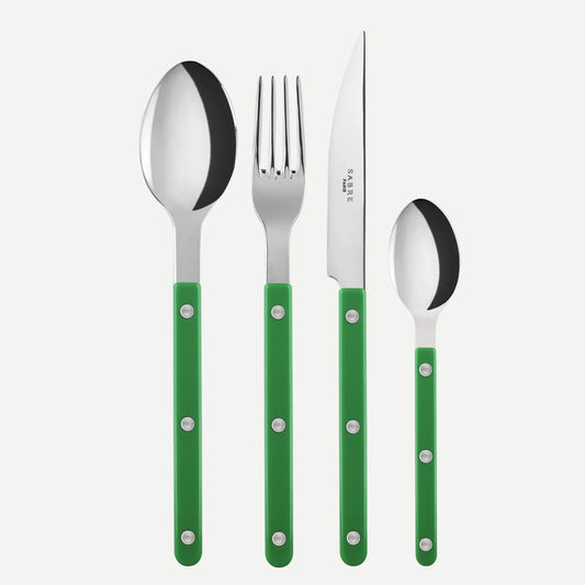 Bistrot Shiny Solid Cutlery - Garden Green