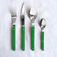 Bistrot Shiny Solid Cutlery - Garden Green