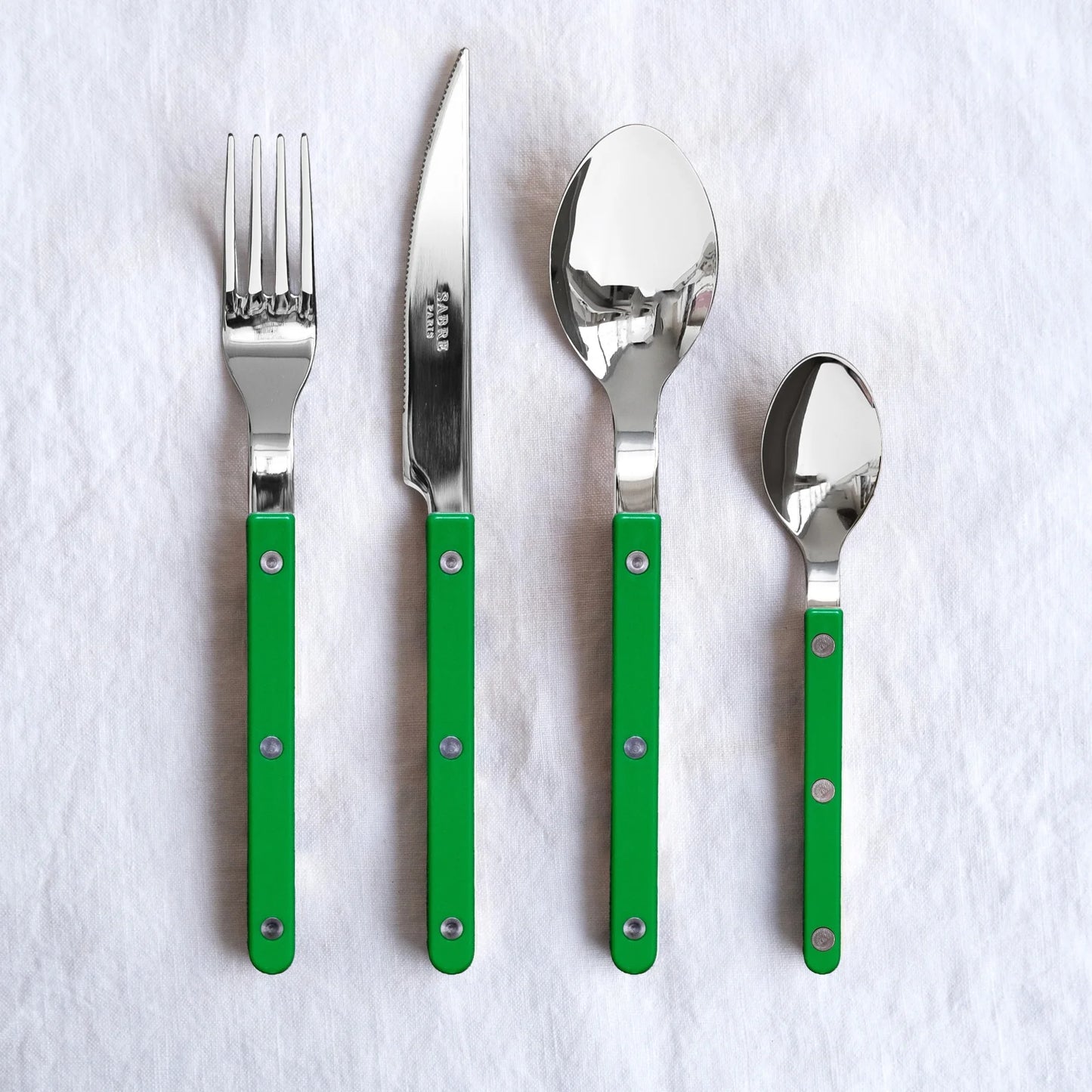 Bistrot Shiny Solid Cutlery - Garden Green