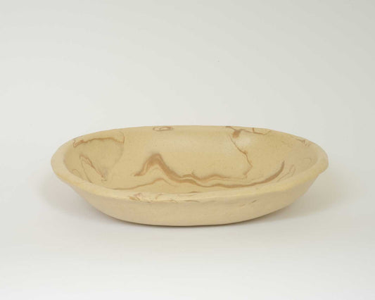 Egg Bowl Marble Cinnamon Large