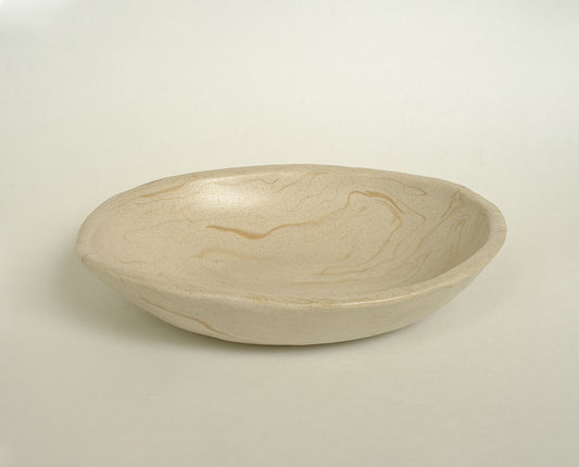Egg Bowl Marble Ivory Large