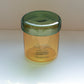 Aerial view of HÔTEL827 Overhaze Vanilla mouth blown borosilicate glass jar container with lid